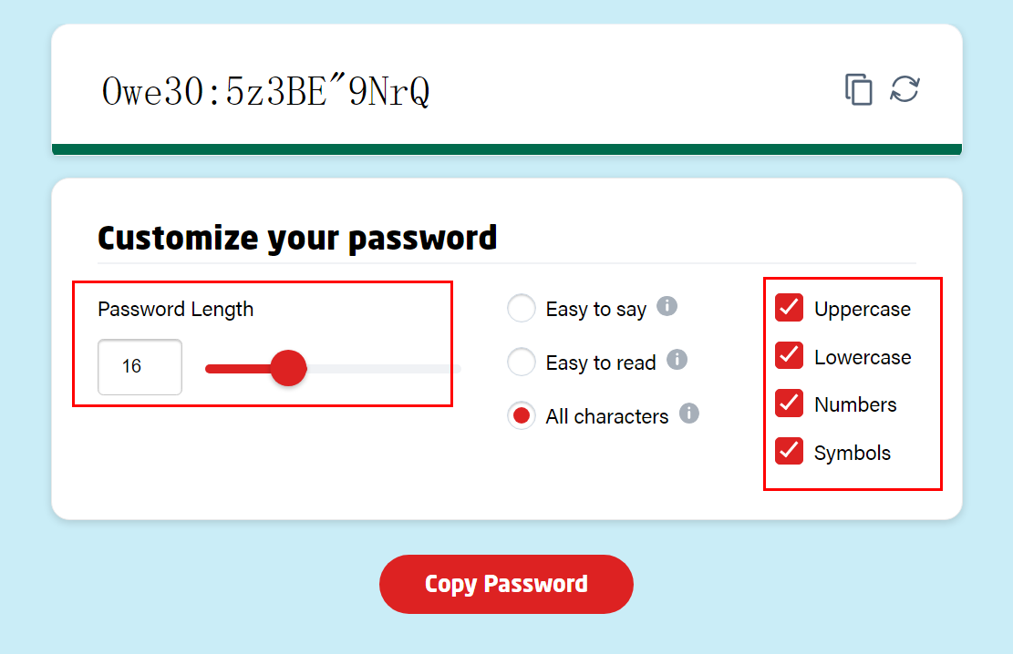 Lastpass-在线生成随机安全密码